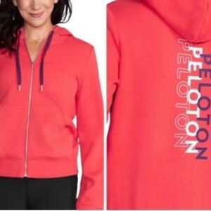 Peloton Red Zip-Up Hoodie